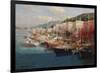 Bayside Harbor III-Furtesen-Framed Art Print