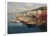 Bayside Harbor III-Furtesen-Framed Art Print