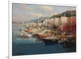 Bayside Harbor III-Furtesen-Framed Art Print