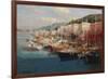 Bayside Harbor III-Furtesen-Framed Art Print