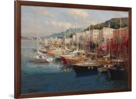 Bayside Harbor III-Furtesen-Framed Art Print