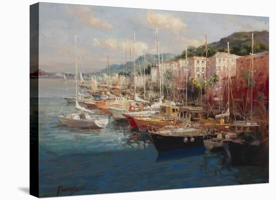 Bayside Harbor III-Furtesen-Stretched Canvas