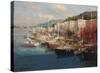 Bayside Harbor III-Furtesen-Stretched Canvas