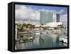 Bayside Marketplace and Marina, Miami, Florida, United States of America, North America-Richard Cummins-Framed Stretched Canvas