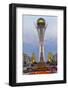 Bayterek Tower with the Golden Towers, Astana, Kazakhstan-Keren Su-Framed Photographic Print