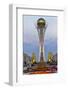 Bayterek Tower with the Golden Towers, Astana, Kazakhstan-Keren Su-Framed Photographic Print