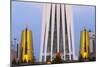 Bayterek Tower with the Golden Towers, Astana, Kazakhstan-Keren Su-Mounted Photographic Print