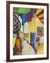 Bazaar, 1914-August Macke-Framed Giclee Print