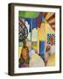 Bazaar, 1914-August Macke-Framed Giclee Print