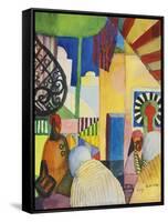 Bazaar, 1914-August Macke-Framed Stretched Canvas