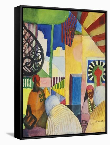 Bazaar, 1914-August Macke-Framed Stretched Canvas