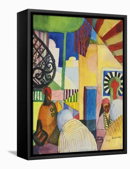 Bazaar, 1914-August Macke-Framed Stretched Canvas