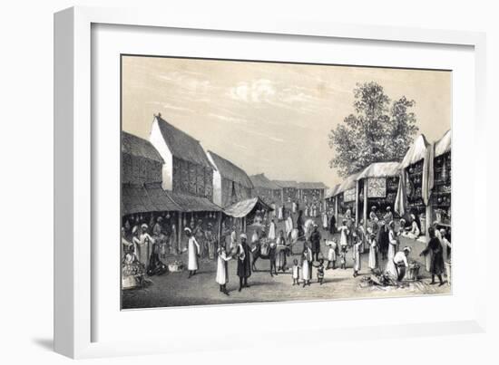 Bazaar at Cabul, in the Fruit Season, 1847-B Clayton-Framed Giclee Print