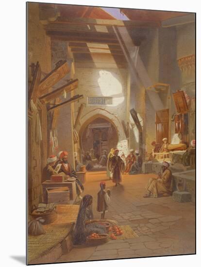 Bazaar at Girgah, One of 24 Illustrations Produced by G.W. Seitz, Printed C.1873-Carl Friedrich Heinrich Werner-Mounted Giclee Print