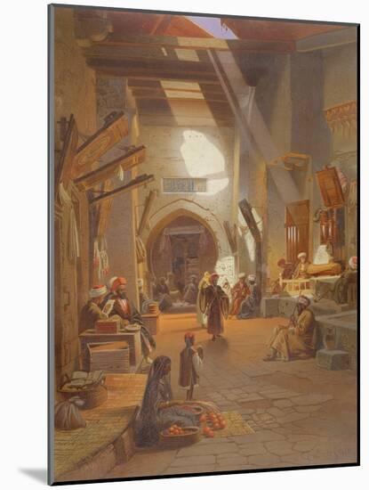 Bazaar at Girgah, One of 24 Illustrations Produced by G.W. Seitz, Printed C.1873-Carl Friedrich Heinrich Werner-Mounted Giclee Print