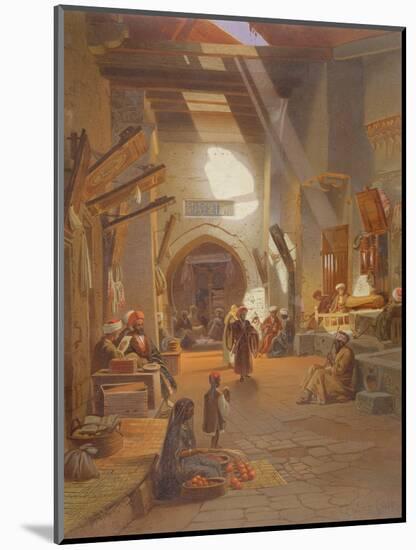 Bazaar at Girgah, One of 24 Illustrations Produced by G.W. Seitz, Printed C.1873-Carl Friedrich Heinrich Werner-Mounted Giclee Print