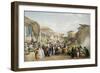 Bazaar at Kabul During the Fruit Season, First Anglo-Afghan War, 1838-1842-James Atkinson-Framed Giclee Print