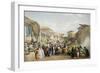 Bazaar at Kabul During the Fruit Season, First Anglo-Afghan War, 1838-1842-James Atkinson-Framed Premium Giclee Print