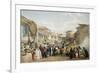 Bazaar at Kabul During the Fruit Season, First Anglo-Afghan War, 1838-1842-James Atkinson-Framed Giclee Print