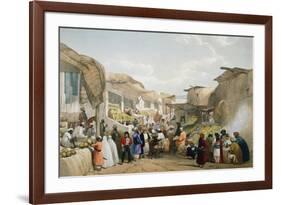 Bazaar at Kabul During the Fruit Season, First Anglo-Afghan War, 1838-1842-James Atkinson-Framed Giclee Print