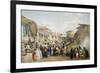 Bazaar at Kabul During the Fruit Season, First Anglo-Afghan War, 1838-1842-James Atkinson-Framed Giclee Print