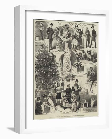 Bazaar at Willis's Rooms in Aid of Dr Barnardo's Homes for Destitute Children-Alfred Courbould-Framed Premium Giclee Print