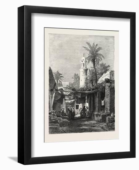 Bazaar in Assouan. Egypt, 1879-null-Framed Premium Giclee Print