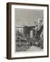 Bazaar Near the Street of the Mooskee at Cairo-Charles Auguste Loye-Framed Giclee Print