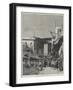 Bazaar Near the Street of the Mooskee at Cairo-Charles Auguste Loye-Framed Giclee Print