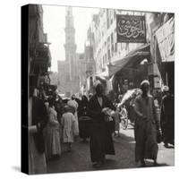 Bazaar of El Ghoria, Cairo, Egypt, 20th Century-J Dearden Holmes-Stretched Canvas