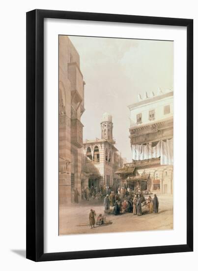 Bazaar of the Coppersmiths, Cairo, from "Egypt and Nubia", Vol.3-David Roberts-Framed Giclee Print