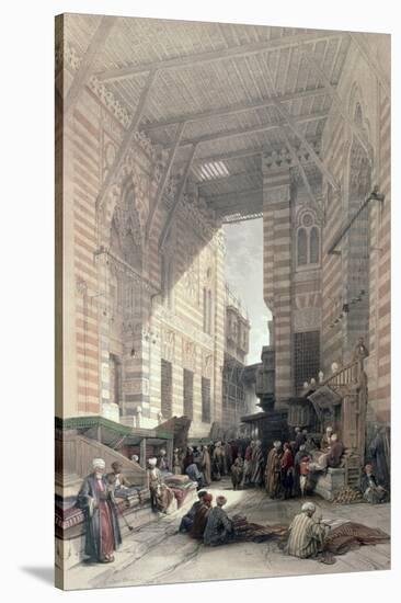 Bazaar of the Silk Merchants, Cairo, from "Egypt and Nubia," Vol.3-David Roberts-Stretched Canvas