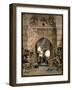 Bazaar Scene, 1875 (W/C on Paper)-Carl Friedrich Heinrich Werner-Framed Giclee Print