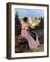 Bazille: Pink Dress, 1864-Frederic Bazille-Framed Giclee Print