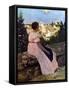 Bazille: Pink Dress, 1864-Frederic Bazille-Framed Stretched Canvas