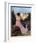 Bazille: Pink Dress, 1864-Frederic Bazille-Framed Giclee Print