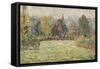 Bazincourt Countryside-Camille Pissarro-Framed Stretched Canvas