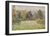 Bazincourt Countryside-Camille Pissarro-Framed Giclee Print