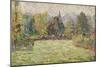 Bazincourt Countryside-Camille Pissarro-Mounted Giclee Print