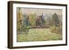 Bazincourt Countryside-Camille Pissarro-Framed Giclee Print