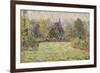 Bazincourt Countryside-Camille Pissarro-Framed Giclee Print