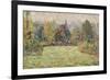 Bazincourt Countryside-Camille Pissarro-Framed Giclee Print