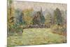 Bazincourt Countryside-Camille Pissarro-Mounted Giclee Print