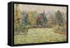 Bazincourt Countryside-Camille Pissarro-Framed Stretched Canvas