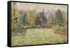 Bazincourt Countryside-Camille Pissarro-Framed Stretched Canvas