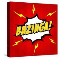 Bazinga! Comic Speech Bubble, Cartoon-jirawatp-Stretched Canvas