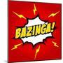 Bazinga! Comic Speech Bubble, Cartoon-jirawatp-Mounted Art Print