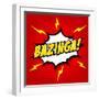 Bazinga! Comic Speech Bubble, Cartoon-jirawatp-Framed Art Print