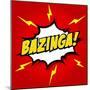 Bazinga! Comic Speech Bubble, Cartoon-jirawatp-Mounted Art Print