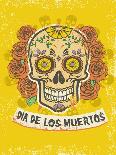 Day of the Dead Poster-bazzier-Mounted Art Print